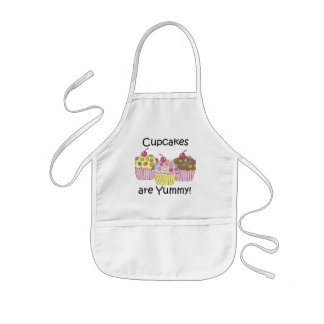 Avental Infantil Os cupcakes são t-shirt saborosos e presentes