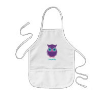 Os miúdos personalizaram o animal roxo bonito do