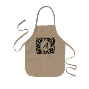 Avental Infantil Padrão de Zebra