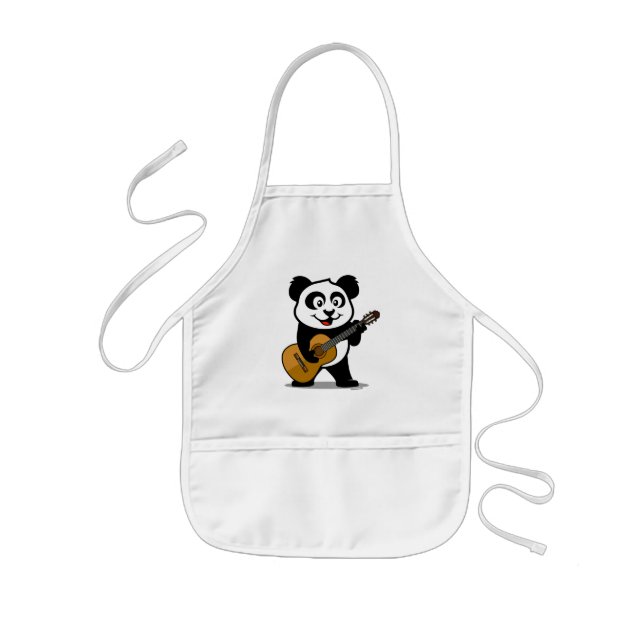 Avental Infantil Panda da guitarra (Frente)