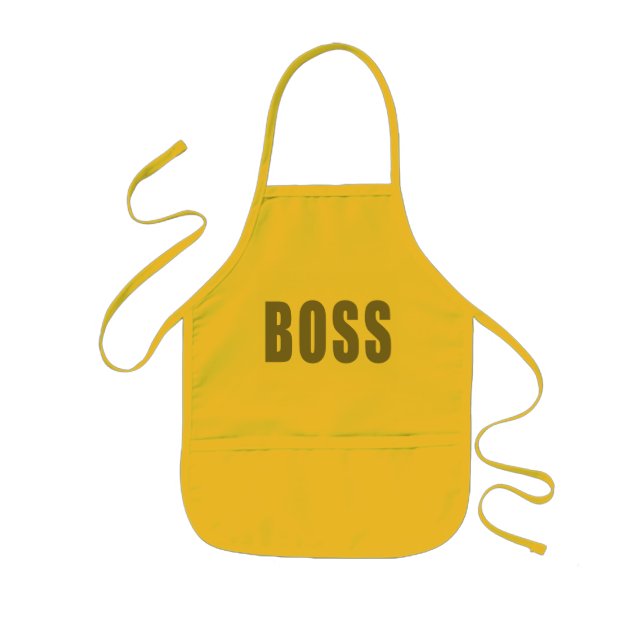 Avental Infantil Partes do BOSS (Frente)