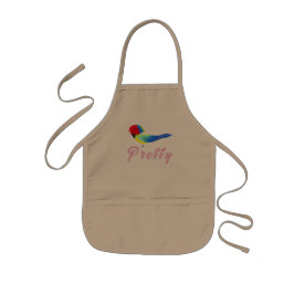 Avental Infantil Pássaro bonito