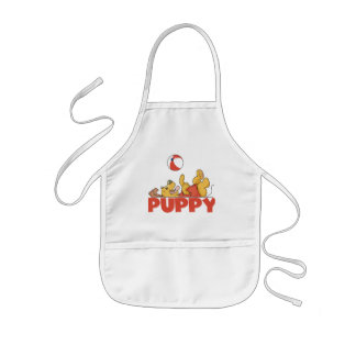 Avental Infantil Peças de Puppy Camisetas e presentes