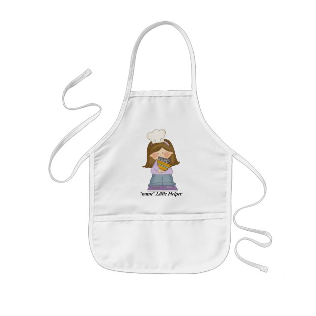 Avental Infantil Pequena placa auxiliar (Frente)