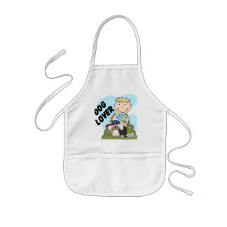 Avental Infantil Persiga camisas e presentes louros do menino T do