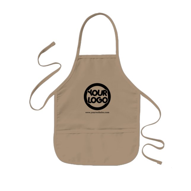 Avental Infantil Personalizar Apron Uniforme com Promocional de Log (Frente)