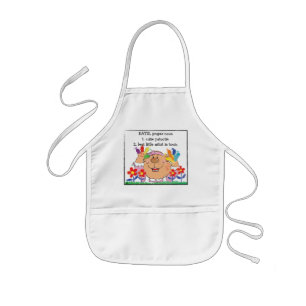 Avental Infantil Personalize Apron for Girl's "Best Little Artist"