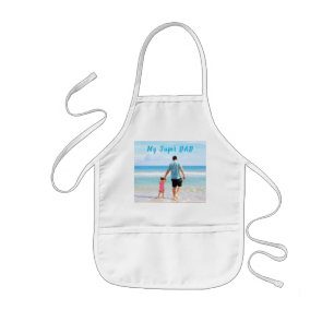 Avental Infantil Personalize o seu Pai Foto e Texto Apron com Texto