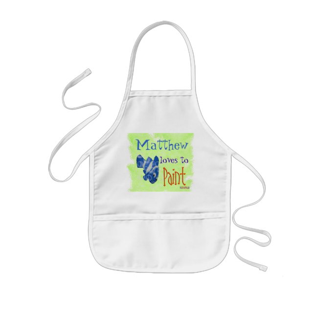 Avental Infantil Personalize Seus Filhos Apron (Frente)