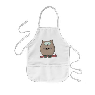 Avental Infantil Personalize uma Coruja, <TEXT>