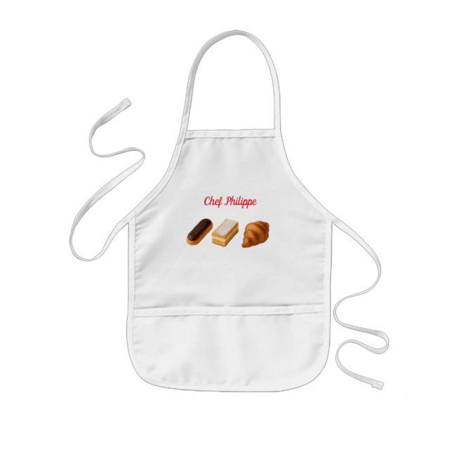 Avental Infantil Personalized kid apron, custom name kid apron (Frente)