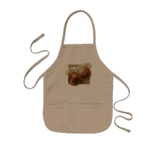 Avental Infantil Pêssegos Vintage Personalizados - Escola Antiga da