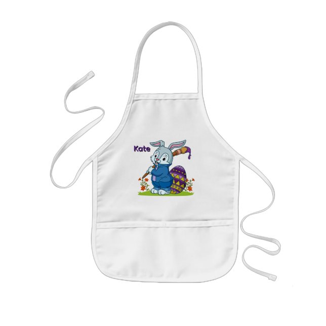 Avental Infantil Pintor de Páscoa Personalizado (Frente)