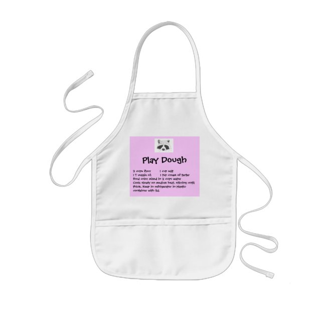 Avental Infantil Play Dough Recipe Apron (Frente)