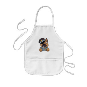 Avental Infantil Policial German shepherd Bonito