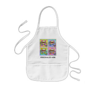 Avental Infantil Pop Art HAMBURGER APRON - BABY BIB