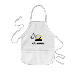 Avental Infantil Porta e nome do escavador de digestão para constru