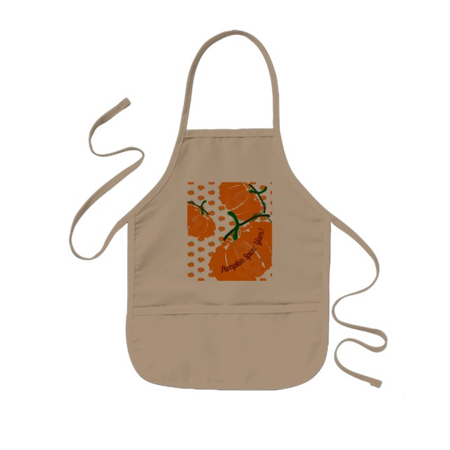 Avental Infantil Pumpkin Spice, Yam! (Frente)