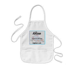 Avental Infantil querido cozinheiro principiante da mamãe Adrian