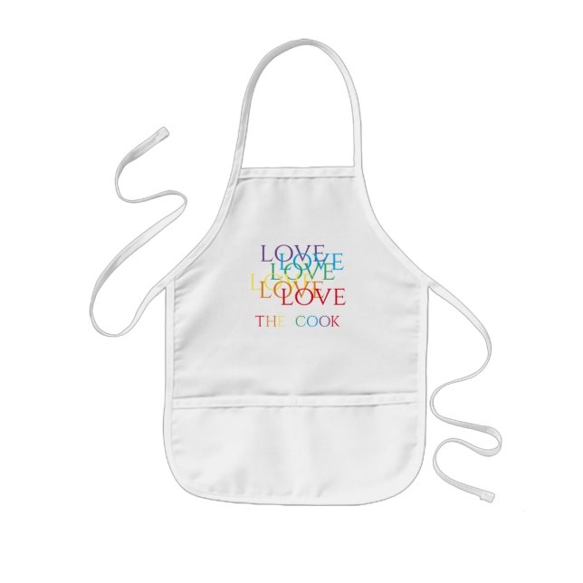Avental Infantil RAINBOVE AMOR Apron infantil (Frente)
