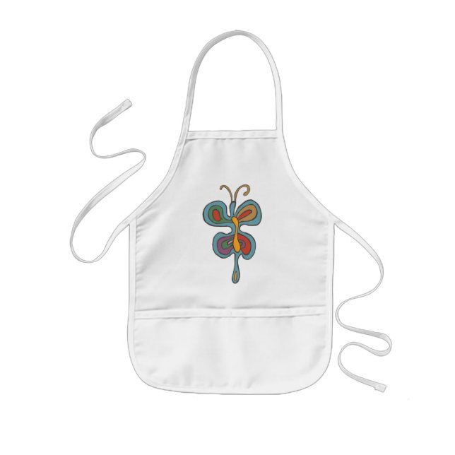 Avental Infantil Rainbow Butterfly Apron (Frente)