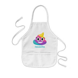 Avental Infantil Rainbow Poop Emoji