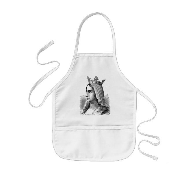 Avental Infantil Rainha Medieval Apron (Frente)