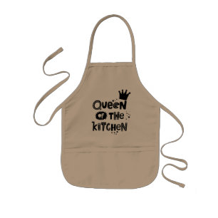 Avental Infantil Realeza Culinária: Rainha da Cozinha