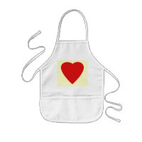 Red and Cream Love Heart Design.