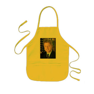 Avental Infantil Retrato Presidencial de Bill Clinton