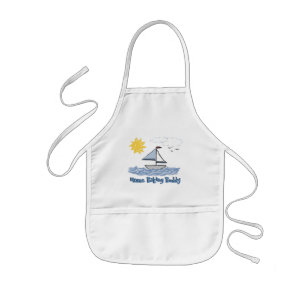 Avental Infantil Sailboat O Baking Buddy