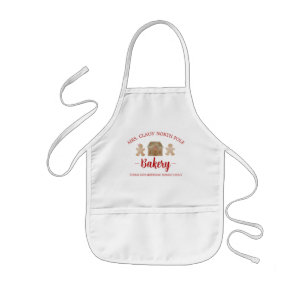 Avental Infantil Senhora Claus Bakery Christmas, Child Apron