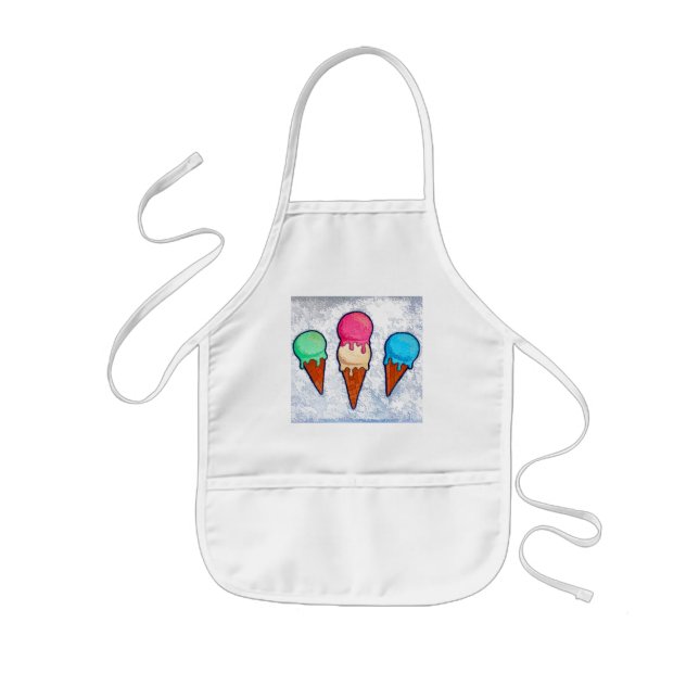 Avental Infantil Sorvete Cones Apron (Frente)