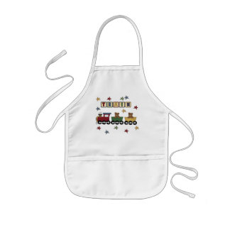 Avental Infantil T-shirt e presentes do trem do urso de ursinho