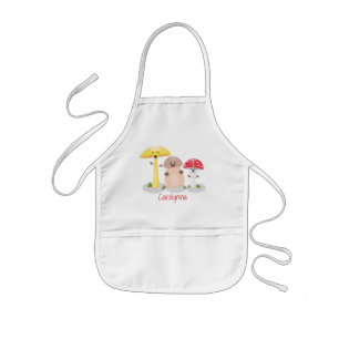 Avental Infantil Toadstool de cogumelo-do-kawaii
