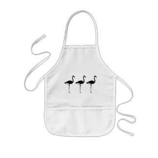 Avental Infantil Três flamingos