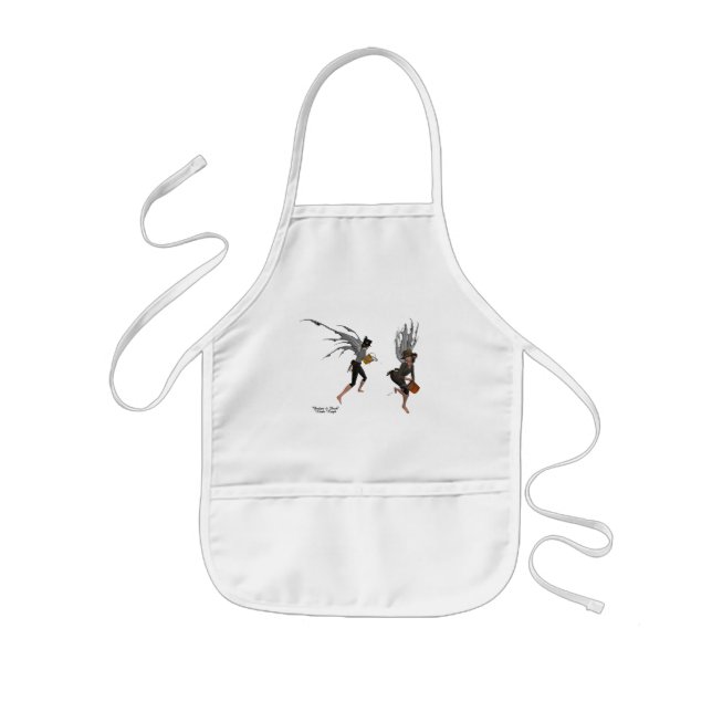 Avental Infantil Twin Boy Rain Faeries Pocket Apron (Frente)