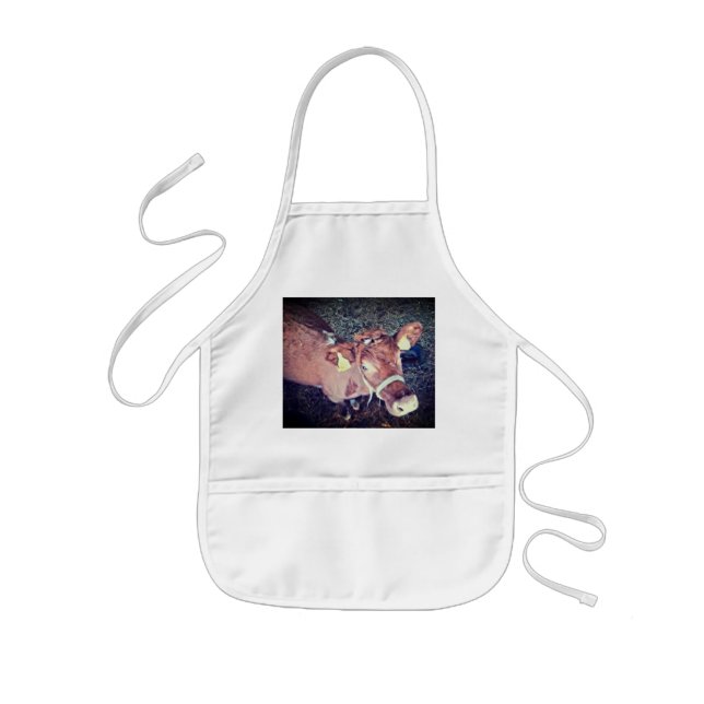 Avental Infantil Vaca castanha (Frente)