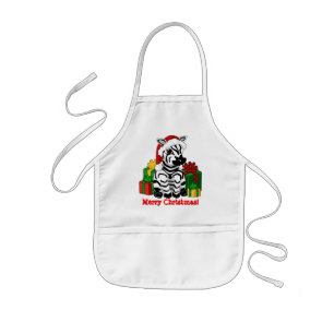 Avental Infantil Zebra Apron Natal