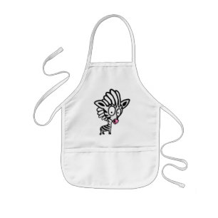 Avental Infantil Zebra Cartoon Bonito