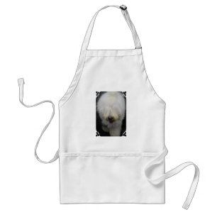 Avental inglês velho bonito do Sheepdog