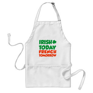 Avental Irlandês Hoje Francês Amanhã Apron