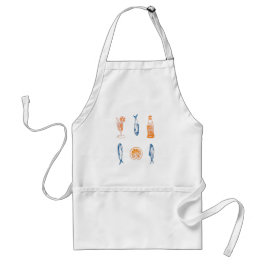 Avental Itália Summer Sardine e Aperol Apron