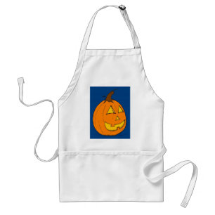 Avental Jack o' Lantern Blue Apron