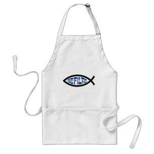 Avental Jesus Gefilte Fish - Humor Judaico da Páscoa Judai