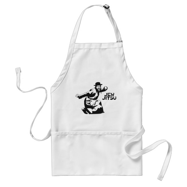 Avental Jew Jitsu Apron | Presentes do Bar judeu Mitzvah (Frente)