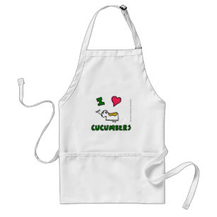 Avental Jihn "I HEART CUCUMBERS" Apron