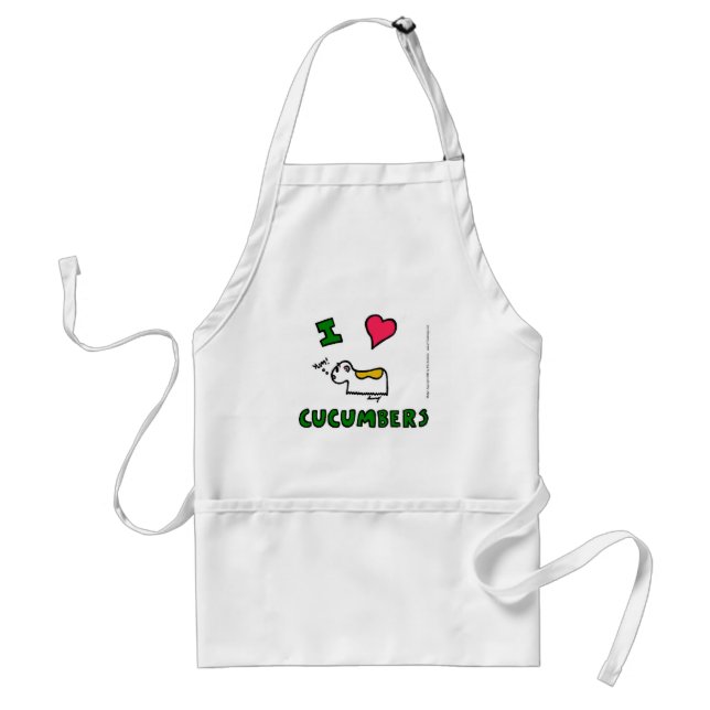 Avental Jihn "I HEART CUCUMBERS" Apron (Frente)