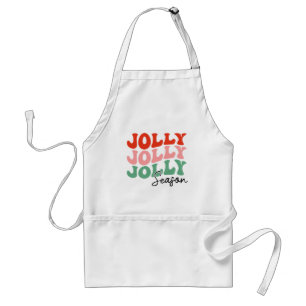 Avental Jolly Jolly Jolly Season Retro Holiday Typografia
