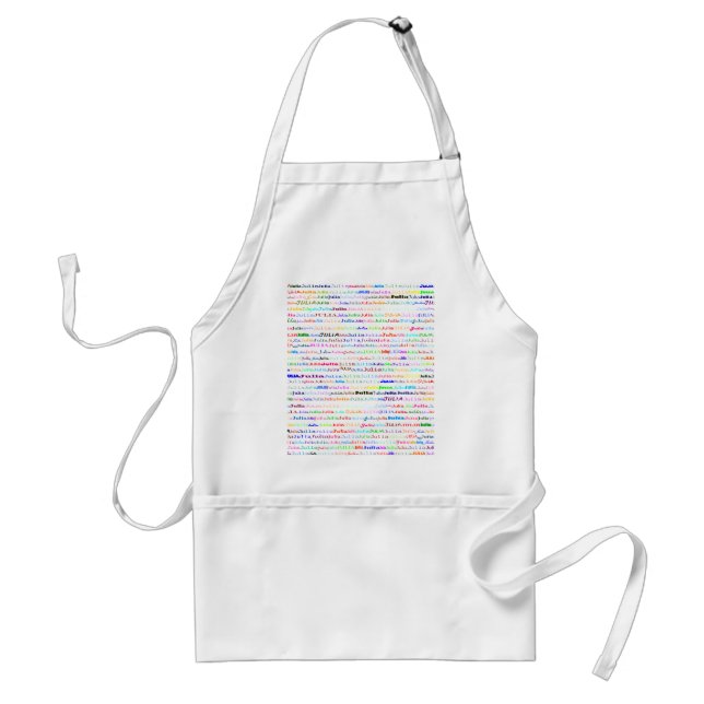 Avental Julia Design de texto II Standard Apron (Frente)